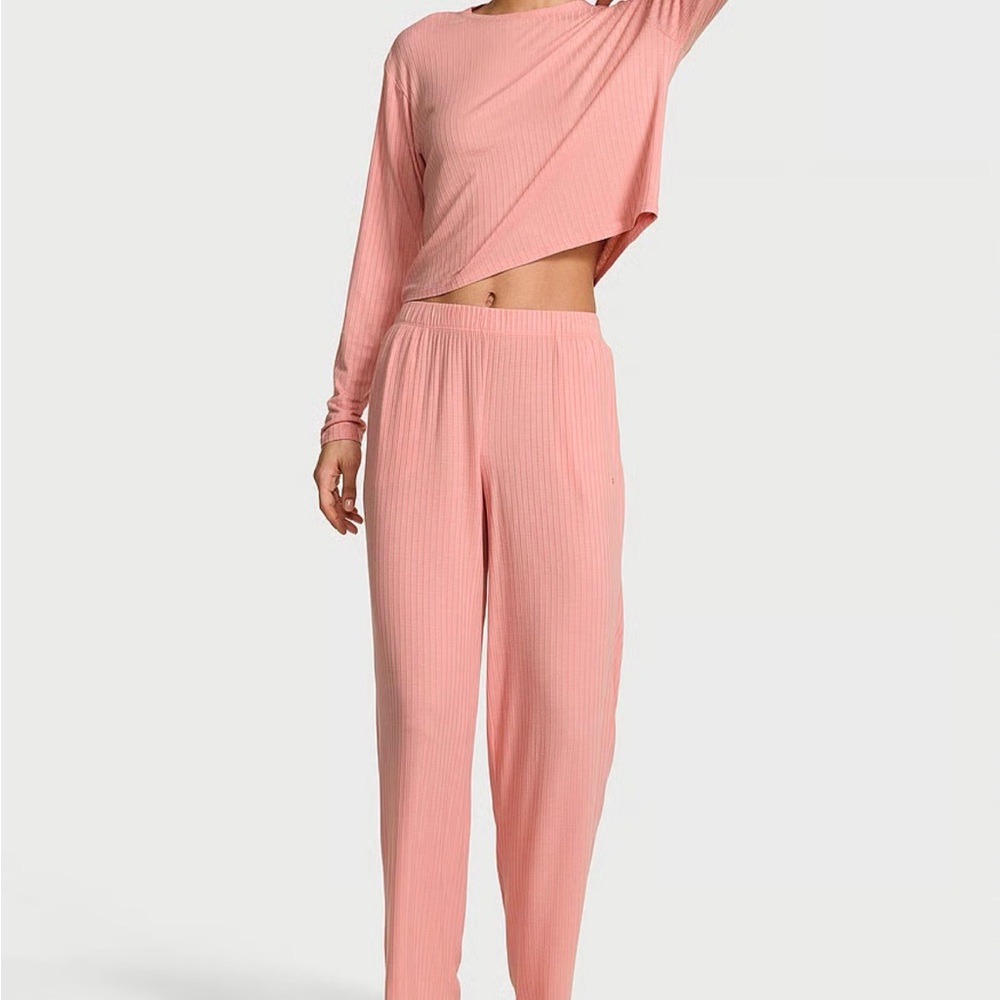 *NWOT* VICTORIA'S SECRET SoSoft™ Modal Wide-Rib Long Lounge Set